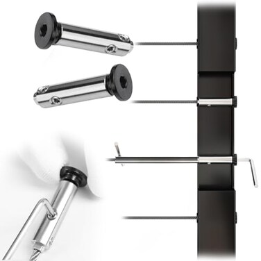 Patent]Muzata 10Pack Black Cable Railing Hardware Invisible Tensioner CB04