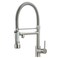 Fapully Pull Down Kitchen Faucet with Lock Sprayer, Brushed Nickel