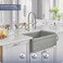 Fapully Pull Down Kitchen Faucet with Lock Sprayer, Brushed Nickel