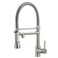 Fapully Pull Down Kitchen Faucet with Lock Sprayer, Brushed Nickel