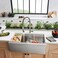 Fapully LED Kitchen Faucets with Pull Down Sprayer, Brushed Nickel