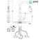 BWE Solid Brass Pull Down Kitchen Faucet, Matte Black, 3-Mode Spray