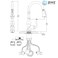 BWE Solid Brass Pull Down Kitchen Faucet, Matte Black, 3-Mode Spray