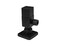 Westbrass D105QS-62 Square Handle 1/4-Turn Angle Stop 1/2" Copper x 3/8" Compression, Matte Black