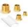 TAISHER 20Pcs Brass Outer Hex Thread Socket Pipe Plug Fitting 1/8" 1/4" 3/8" 1/2" NPT Male