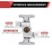 1Pcs EFIELD Angle Comp Stop Valve, 2 Shutoff Handle,3/8"OD(VALVE134-1)