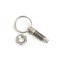 heyous 2 Pcs Spring Plunger with Pull Ring, 1/4inch 20 Thread Size, Thread Length, Non-Locking Stubby Hand-Retractable Index Plunger, 0.31inch