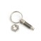 heyous 2 Pcs Spring Plunger with Pull Ring, 1/4inch 20 Thread Size, Thread Length, Non-Locking Stubby Hand-Retractable Index Plunger, 0.31inch