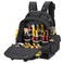 CLC Work Gear PB1133 38 Pocket Molded Base Tool Backpack, Black/Blue