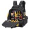 CLC Work Gear PB1133 38 Pocket Molded Base Tool Backpack, Black/Blue