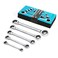 DURATECH Double Box End Ratcheting Wrench Set, SAE, 5-Piece, 5/16" to 7/8