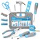 Hi-Spec Household Starter Tool Set with Carry Toolbox for Dorms, Blue