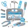 Hi-Spec Household Starter Tool Set with Carry Toolbox for Dorms, Blue