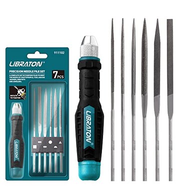 LIBRATON Needle File Set Interchangeable, Small Files, Mini Files