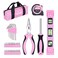 FASTPRO 33-Piece Pink Tool Kit, Household Tool Set for Women