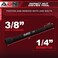 ABN 3/8 IN Impact Nut Driver Tool - SAE 6 IN Long Shank Nut Driver Bits Magnetic Tip Sockets, 1/4 IN Hex Shank