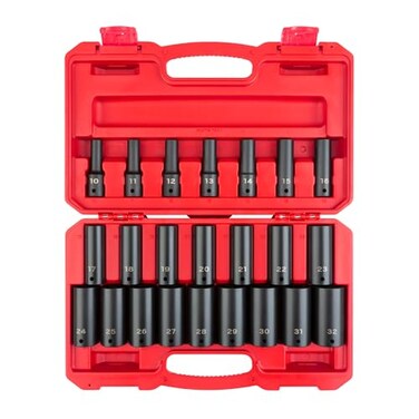 TEKTON 1/2 Inch Drive Impact Socket Set, 23-Piece SID92330