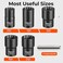 6-Piece Lug Nut Removal Tool, 1/2" Drive Wheel Lock Removal Kit