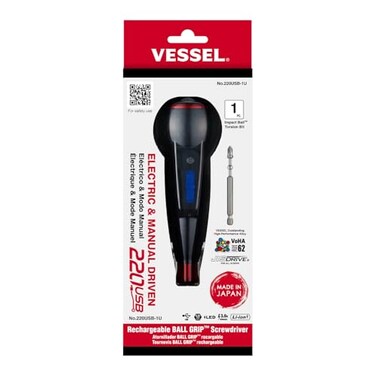 (US Model) VESSEL e-ASSIST Screwdriver, Higher-Torque