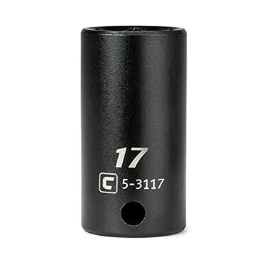 Capri Tools 3/8 in. Drive 17 mm Semi-Deep Impact Socket
