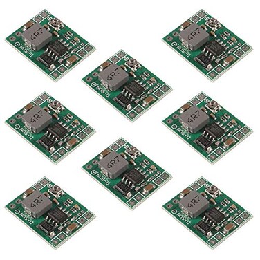 AITRIP 8 Pack Mini MP1584EN DC-DC Buck Converter Adjustable Power Supply Module 24V to 12V 9V 5V 3VCompatible with Arduino Raspberry Pi