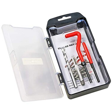 Tool Thread Repair Kit, M6 x 1.0mm Thread Repair Insert Kit Compatible Hand Tool Set for Auto Repairing (M6-1.0)