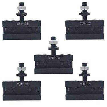 findmall 5Pcs AXA 250-102 Quick Change Tool Holder, 12 Inch Swing Diameter