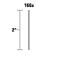 Metabo HPT Angled Finish Nails 2 Inch   16 Gauge   Galvanized   2000 Count   14415HPT