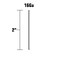 Metabo HPT Angled Finish Nails 2 Inch   16 Gauge   Galvanized   2000 Count   14415HPT