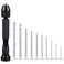 Professional Pin Vise Hand Drill Bits, Mini Twist Drill Bits Set (0.8-3.0mm), Precision Hand Drill Bit Rotary Tools Set of 11, for Metal Wood, Manual Work DIY, Jewelry, Assembling, Model Making
