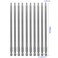 Wolfride 10pcs Square Head Bits 2 Square Drive Bit Set 1/4-Inch Shank Tip Bit #2 Long Magnetic Square Head Screwdriver Bits 5.9 Inch Length