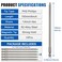 Wolfride 10pcs PH2 Long Magnetic Phillips Driver Bits 1/4 Inch Hex Shank Phillips Head Drill Bit Set Cross head screwdriver bits 5.9 Inch Length