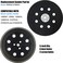 5-Inch Hook and Loop Replacement Backing Pad for Bosch RS032 &amp; RS031 - Work with Bosch Sander Models 1295DP, 1295D, 1295DH, 1295DVS, 3107DVS, 3725DVS and 3725DEVS