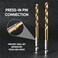 amoolo 1/8 Hex Shank Drill Bits, 10Pcs