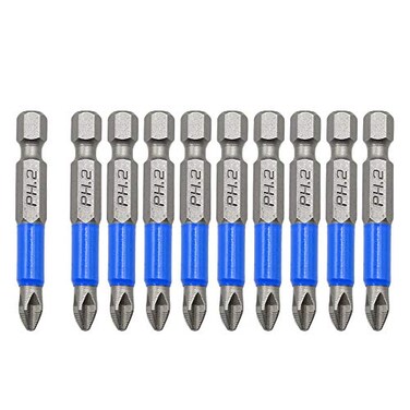 Biaungdo Magnetic Hex Phillips Screwdriver Bits PH2 x 50MM, 10Pcs