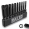 10pc Security TORX Star Bit Set 2 Inch S2 Steel Impact Screwdriver Bits