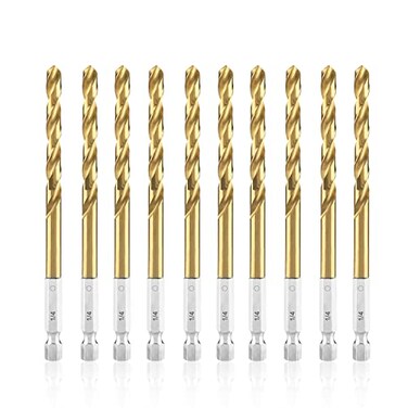 amoolo 1/4 Impact Drill Bit Sets, 10Pcs