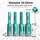 FACHLICH Diamond Drill Bits - 4/5" Ceramic Tile Drill Bits 20mm Granite Bit with Hex Shank Connection for Granite Marble Tile Porcelain Ceramic