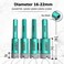 FACHLICH Diamond Drill Bits - 4/5" Ceramic Tile Drill Bits 20mm Granite Bit with Hex Shank Connection for Granite Marble Tile Porcelain Ceramic