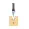 SpeTool Carbide V Groove Bit 30 Degree Engrave Tool 0.005" Tip with 1/4" Shank TAC Coated Extra Life