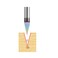 SpeTool Carbide V Groove Bit 30 Degree Engrave Tool 0.005" Tip with 1/4" Shank TAC Coated Extra Life