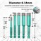 FACHLICH Ceramic Tile Drill Bits,6/8/10/12/14mm Granite Drill Bits Diamond Drill Bit Set with Quick Change Hex Shank for Granite Ceramic Marble Tile Porcelain