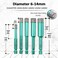 FACHLICH Ceramic Tile Drill Bits,6/8/10/12/14mm Granite Drill Bits Diamond Drill Bit Set with Quick Change Hex Shank for Granite Ceramic Marble Tile Porcelain