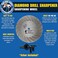 Bad Dog Diamond Drill Sharpener, 4" Diamond-Coated Wheel