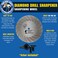 Bad Dog Diamond Drill Sharpener, 4" Diamond-Coated Wheel