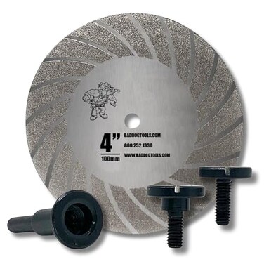 Bad Dog Diamond Drill Sharpener, 4" Diamond-Coated Wheel