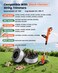 Weed Eater String Compatible with Black+Decker, AF-100 0.065" Weed Wacker String Refill 360ft Automatic Feed String Trimmer Replacement Line Spool for Black&amp;Decker (12Spools + 3Caps+3Springs)