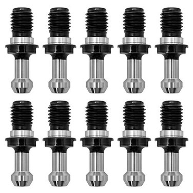 QWORK 10Pcs CAT40 45 &deg;Pull Stud Retention Knob for HAAS CAT 40 CNC Tool Holder Replace# 202-5925