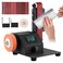 Mini Electric Belt Sander, Variable Speed Desktop Grinder for Knife Making