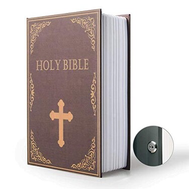 Diversion Book Safe Storage Box (9.5"6"2.2"), Dictionary Secret Safe with Security Key Lock